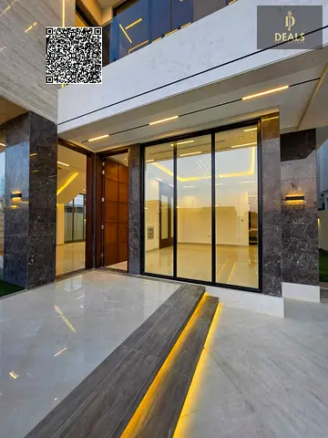 Luxury corner villa for sale in Al Yasmin, Ajman, with 6 bedrooms and a built-up area of ​​6200 sq