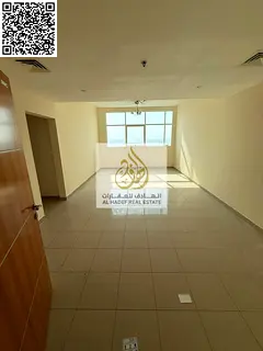 Two bedrooms, a living room, three bathrooms, large area, in Al Jurf 2, near Ajman Court