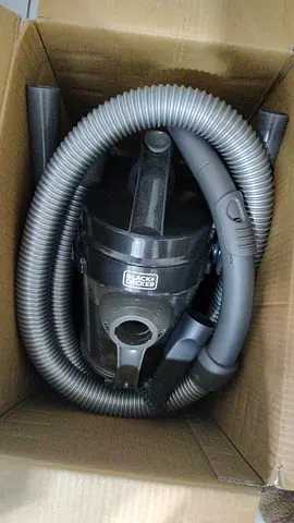 Black  Decker Canister Vacuum Cleaner - Used, Complete with Hose and Attachments