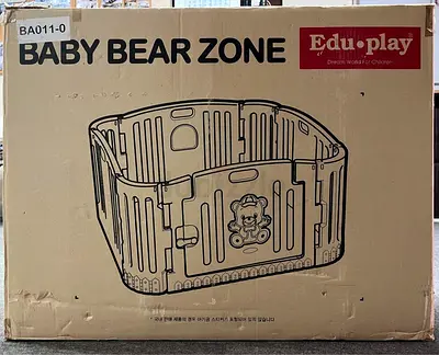 Edu-play Baby Bear Zone Playpen - Large Plastic Play Yard (Boxed). New. Never Used. AED 330 Only!