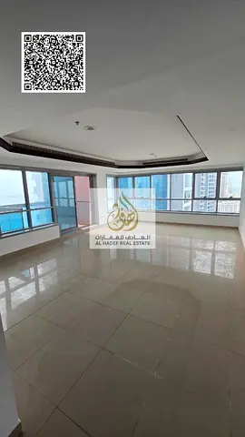 شقه غرفتين باطلاله بحريه كامله على الكورنيش مباشر ببرج كورنيش عجمان