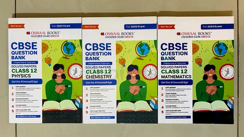 Oswaal CBSE Class 12 Question Bank (Physics, Chemistry  Mathematics)