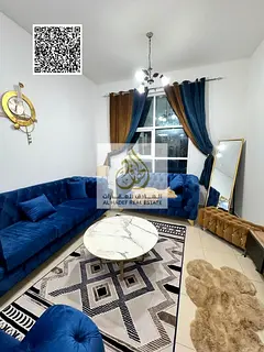 One-bedroom apartment with a living room for annual rent in City Towers