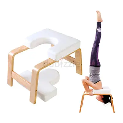 Yoga Headstand Bench / Inversion Headstand Stool - Wooden Frame