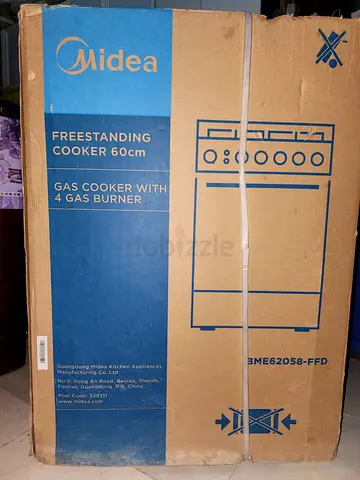 Midea 60cm Freestanding Gas Cooker - 4 Burner (Brand New in Box)