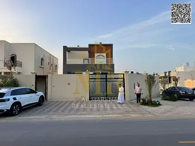 فيلا كورنر تملك حر في ارقي مناطق عجمان شارع رئيسي بسعر شامل كهرباء ومياه ومكيفات