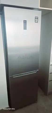 Silver Samsung Bottom-Freezer Refrigerator - 2-Door, Good Condition