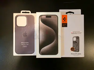 iPhone 15 Pro 256GB Natural Titanium (Superb Condition + Extras)