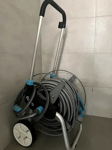Flopro Garden Hose Reel Cart with Spray Gun Ready to Use
