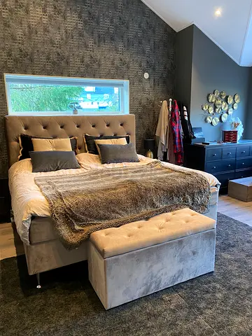 Scandinavian king-size bed