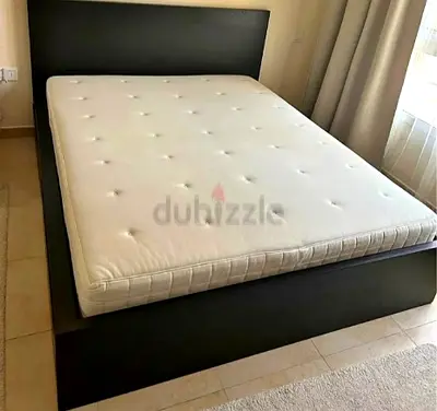 Ikea Queen size bed with mattress available in perfect condition
