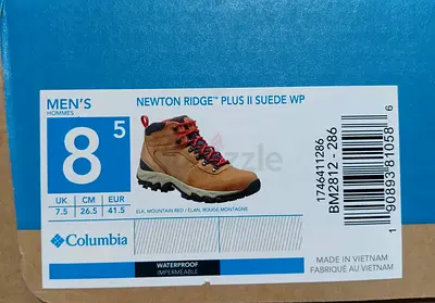 Columbia Newton Ridge Plus II Suede WP Mens Hiking Boots - Size 8.5