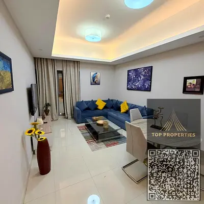 For monthly rent – ​​the most luxurious and elegant one-bedroom apartment in Gulf Tower – Ajman