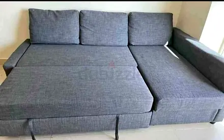 Ikea L shape sofa store cum bed and you can fix