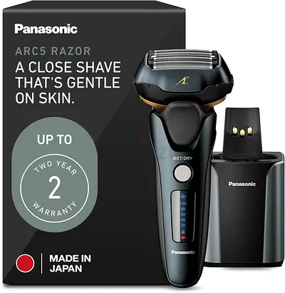 Panasonic Electric Razor for Men, Electric Shaver, ARC5 with Premium Automatic Cleaning and Charging