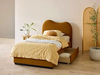 Brand New Single Size Bed with Drawer - Fully Customizable Bedframe - UAE Sharjah Manufactured