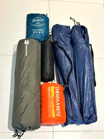 Camping Bundle – Sleeping Pads, Fire Pit, Hammock  Chairs