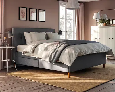 King Size IKEA Bed + Storage Drawer | 1 Yr Old | Dhs 1,350
