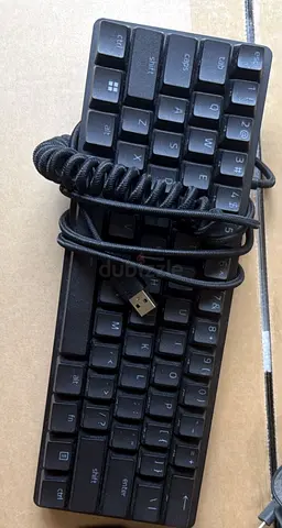 Razer Huntsman Mini Keyboard (Purple Switch) with custom coiled cable