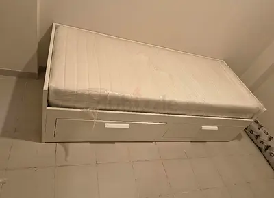IKEA brimness daybed with 2 big storage drawers and 2 IKEA mattresses.
