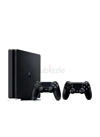PlayStation 4 Slim with 2 DualShock Controllers - Good Condition it’s coming with seven games