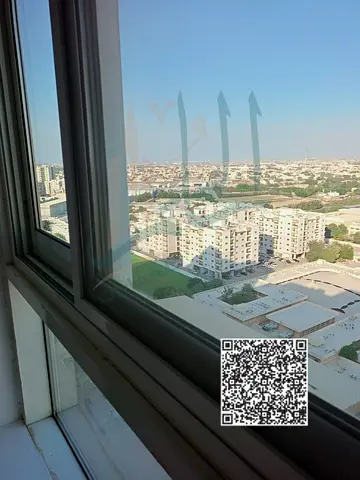 Fully furnished studio apartment for monthly rent in Yasmeen Towers, Ajman, located in a prime area