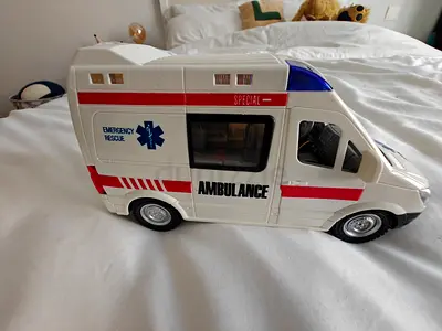 Large Toy Ambulance Van - Emergency Rescue Play Vehicle