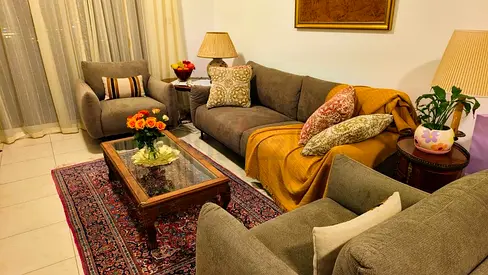 Legamos 3-Seater Sofa -Brown and 2 single seater sofa -Brown