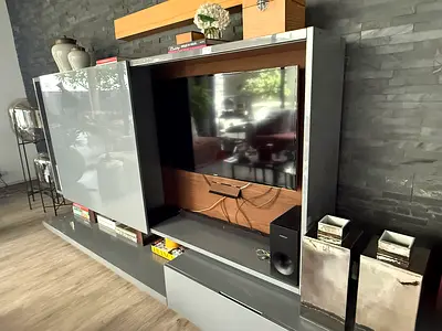Modern Gloss Grey Entertainment Center / TV Unit