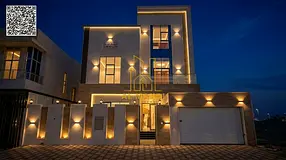 Luxury 7 bedroom villa with roof for sale in Al Bahia Ajman modern design spacious layout and premi