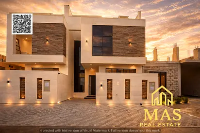 🏡 Luxury Villa for Sale in Al Helio 2 – Ajman | Stone Facade | Ground + First + Rooftop | Prime Lo