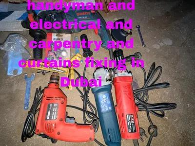 Handyman. Curtains. Carpentry. Electrician . Ac repair. I am All-rounder