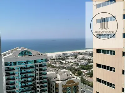 Annual Rent | 2 Bedrooms and Living Room | Al Rashidiya 2 | Sea View | High Floor