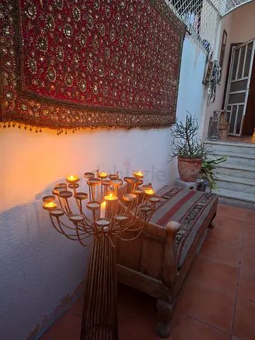 Decorative Hand Embroidered Wall Tapestry with Sequins and Bead Works