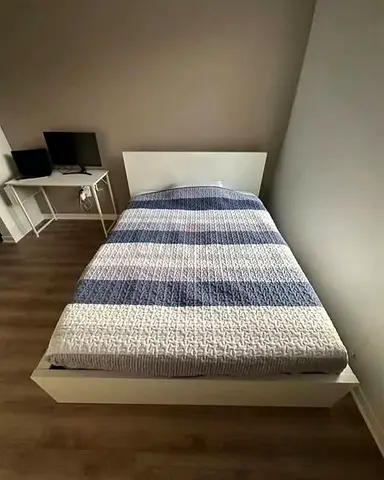 IKEA White MALM Double Storage Bed with IKEA Mattress 140 x 200 cm