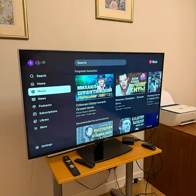 Samsung smart TV with stand