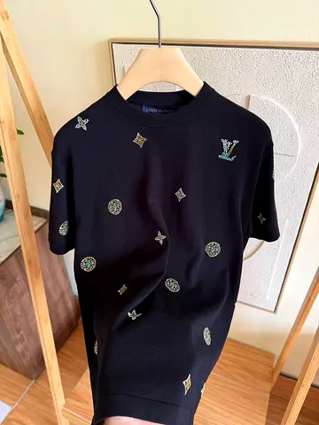 Black Louis vuitton embellished short