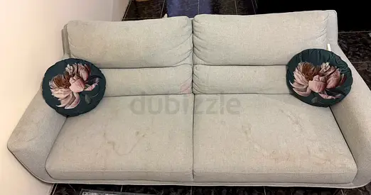Light grey 3-seater sofa in good condition