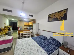 A fully furnished luxury studio apartment with brand new, high-end furniture in a prime location, in