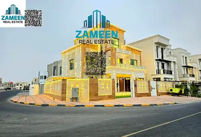 ست غرف نوم رئيسية، مجلس، وغرفة معيشة في زاهية. مساحة الأرض 4500 متر مربع، ومساحة البناء 4300 متر مربع، قطعة أرض زاوية، لا تشمل الرسوم. سكني/تجاري.  ال