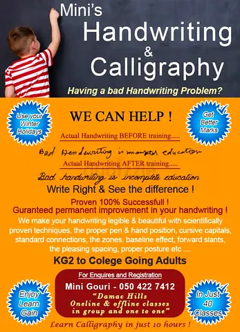 Handwriting  Calligraphy classes