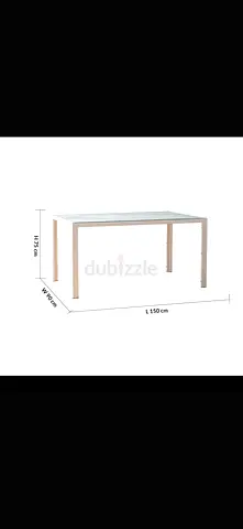 Danube home branded Wooden Dining Table 150cm x 90cm — Minimal Design