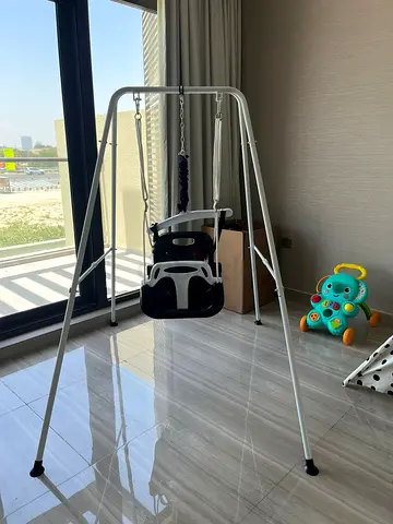 Portable Baby Swing with Stand — Foldable Indoor/Outdoor Seat