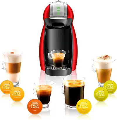 Dolce Gusto Capsule Coffee Machine - Red