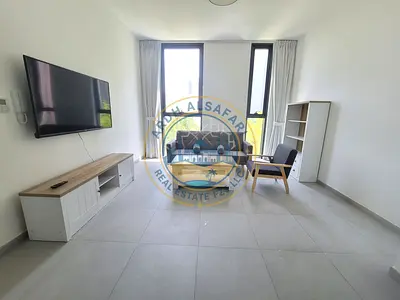 12 cheques payment luxurious 1bhk with furnished just 55k in al jada Sharjah
