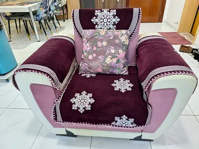 DANUBE SOFA SET(3+2+1) IN EXCELLENT CONDITION FOR SALE AT DHS.2100