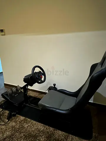 Logitech G29 Racing Simulator Setup + Shifter + Cockpit Seat (PS5/PS4/PC)