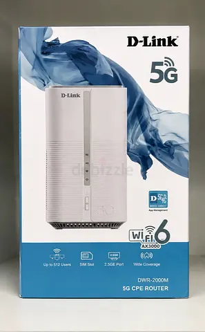 D-Link DWR-2000M 5G CPE Router (Wi-Fi 6 AX3000)