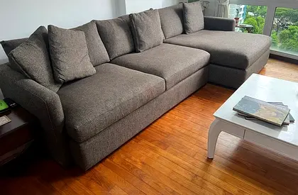 Almost brand new cratebarrel lshape sofa