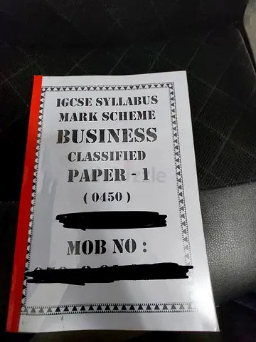 Cambridge IGCSE Business Topical Past Papers + Mark Schemes